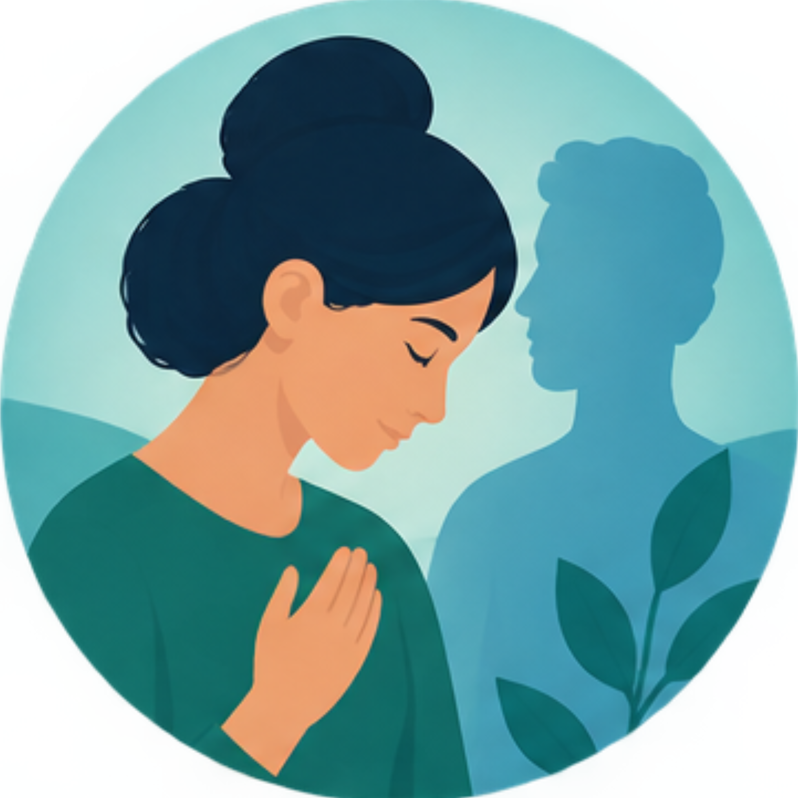 A person reflecting with humility and self-awareness